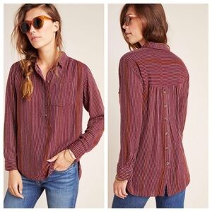 Anthropologie Isadora Button-Back Tunic